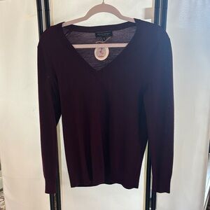 Banana Republic Merino Wool Sweater in Deep Burgundy